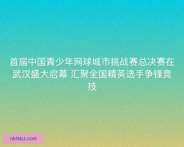 首届中国青少年网球城市挑战赛总决赛在武汉盛大启幕 汇聚全国精英选手争锋竞技